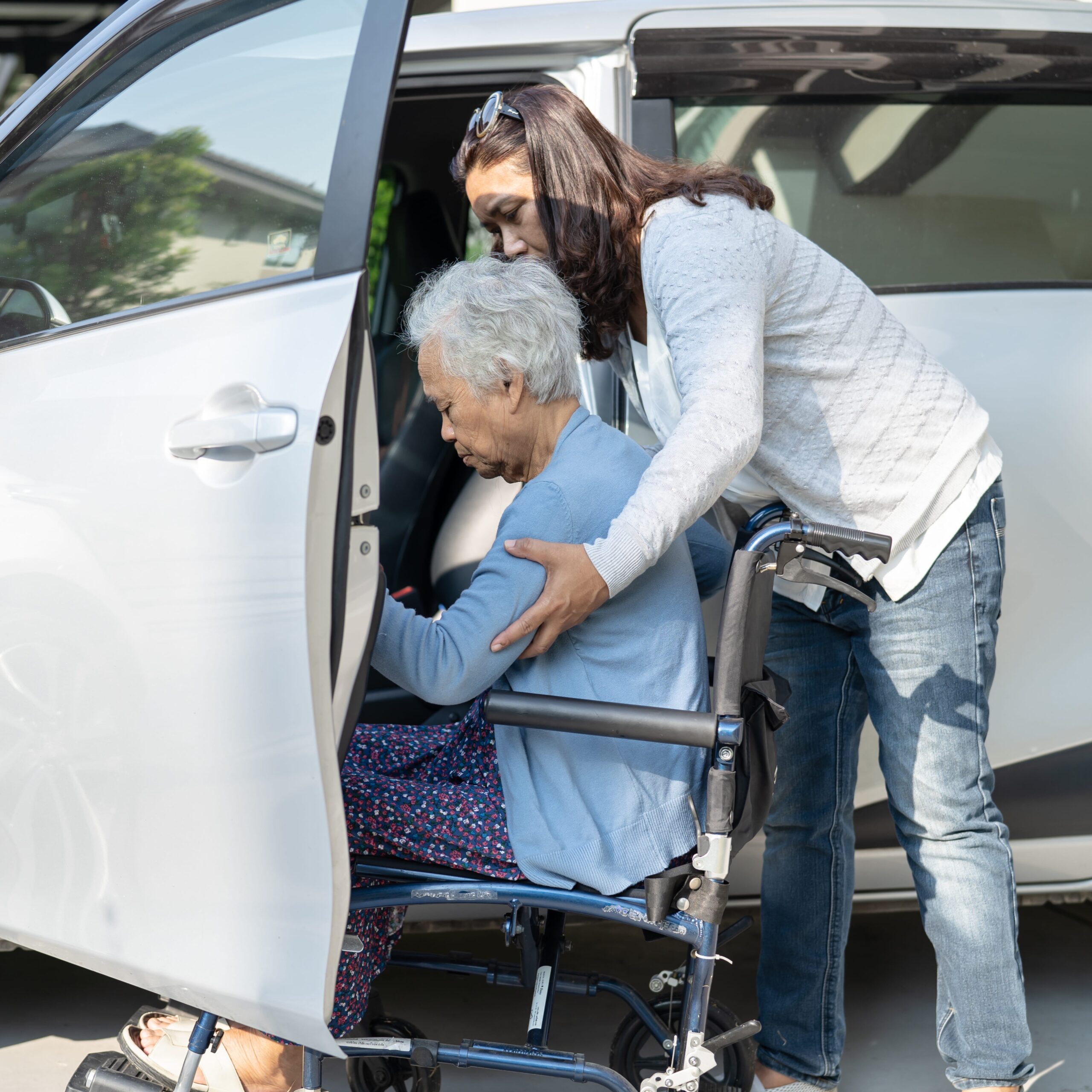 Assisted pickup non-medical transportation